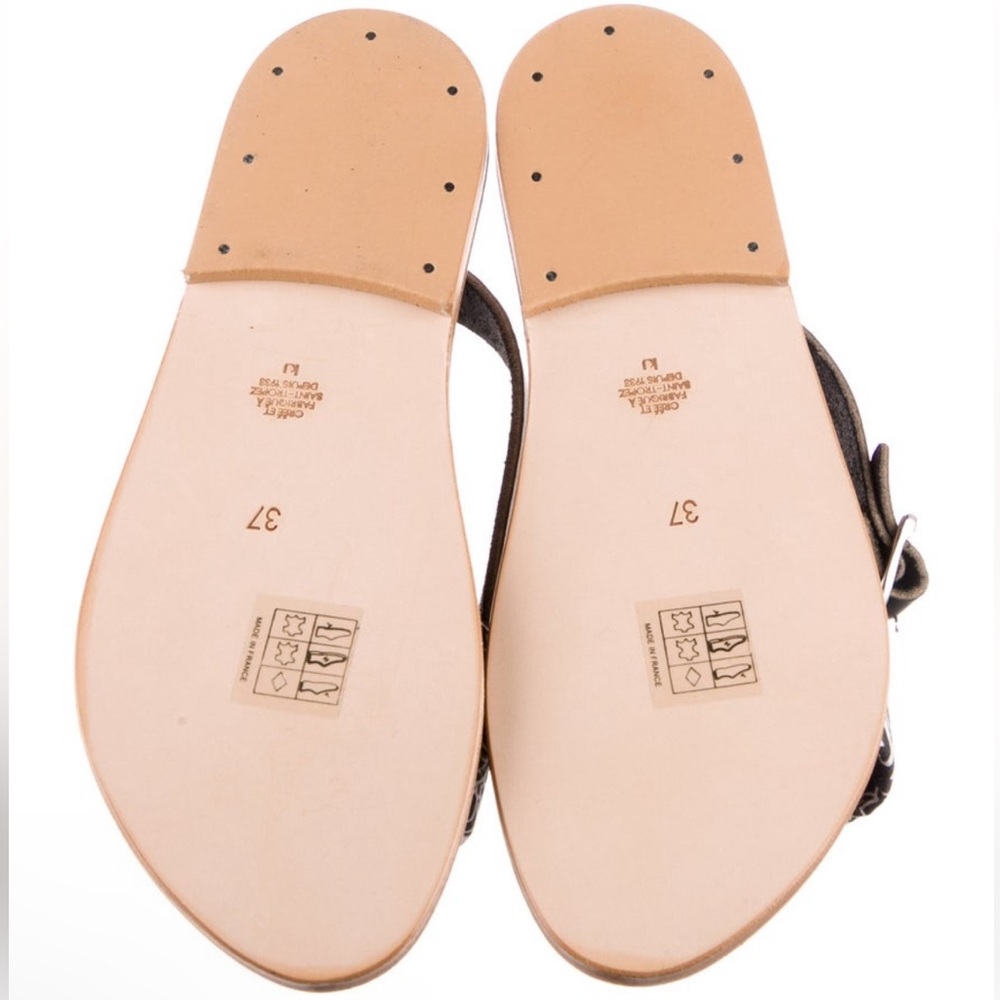 K.Jacques French Handcrafted Leather Slingback Sandals from St.Tropez (US 7) NWT - Picture 2 of 8